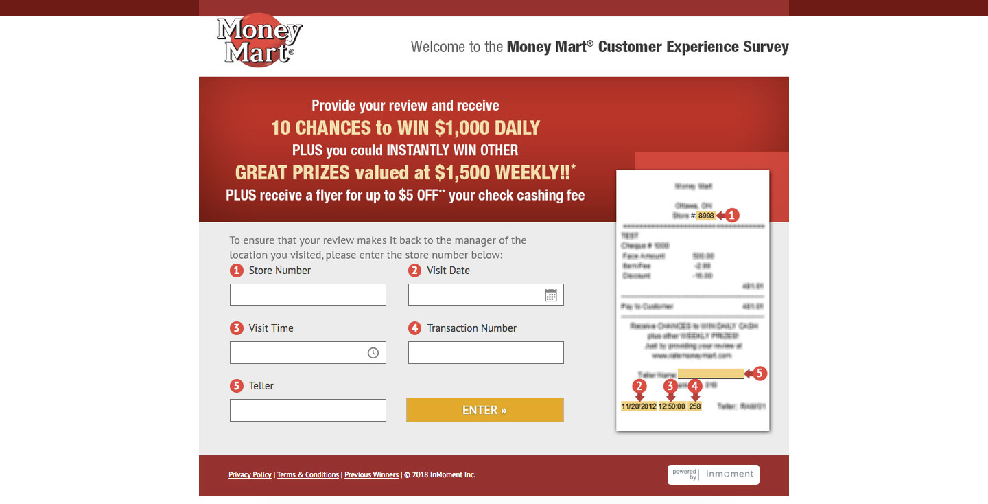 Money Mart Customer Experience Survey