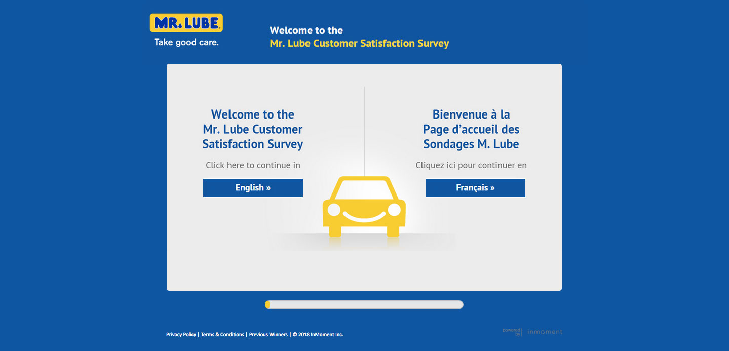 Mr. Lube Customer Experience Survey