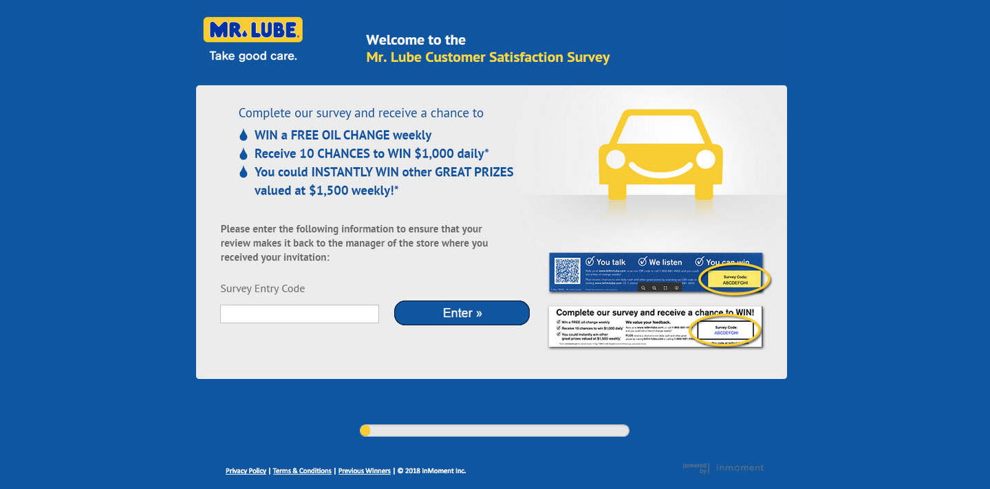 Mr. Lube Customer Experience Survey