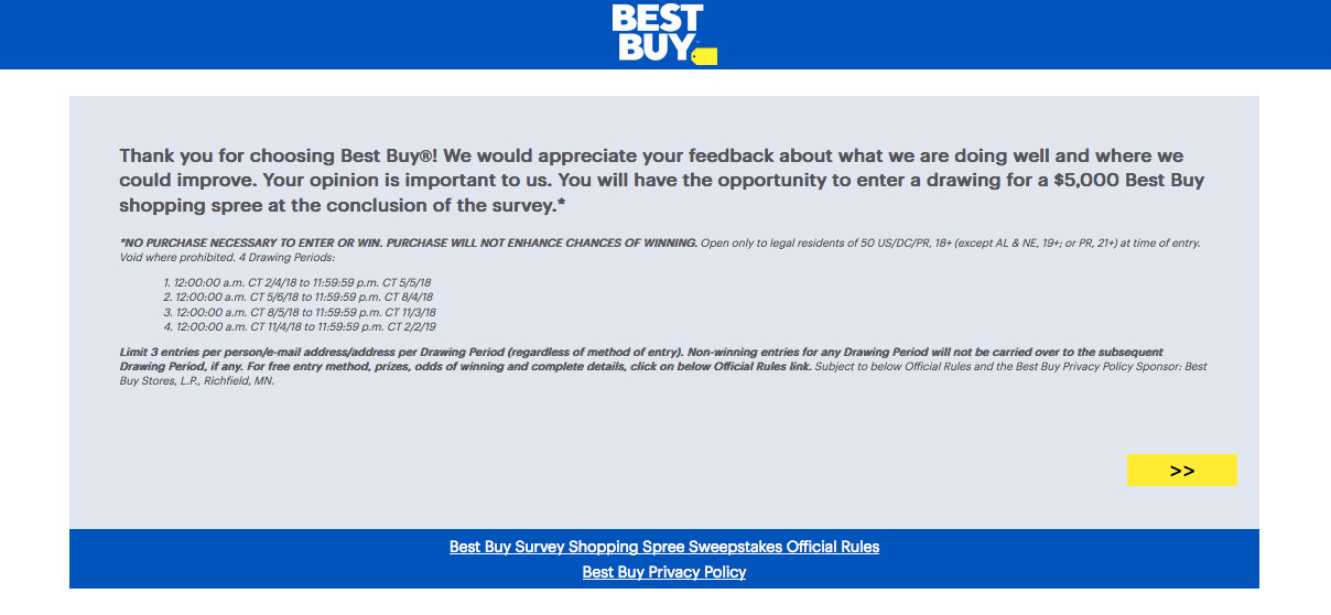 Satisfaction Survey of Best Buy Cares Deal