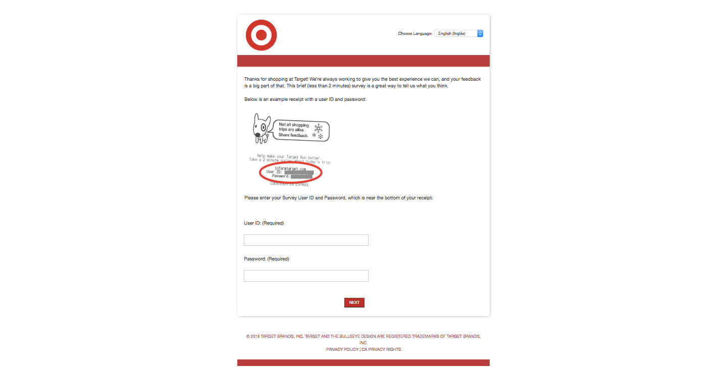 The Target Guest Feedback Survey