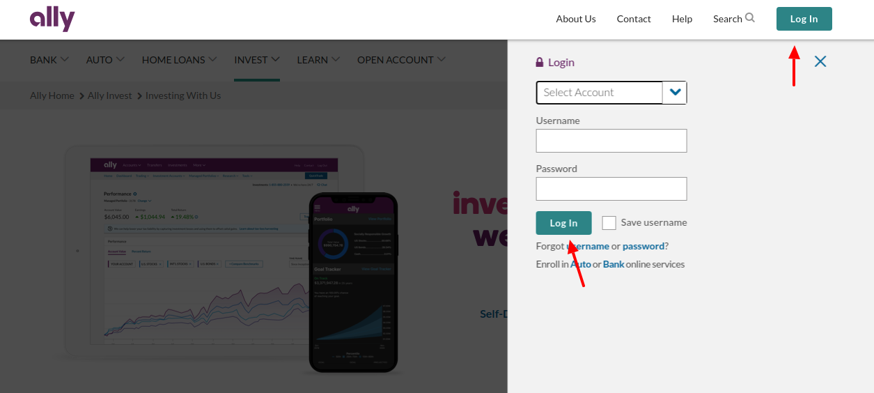 Ally Invest Login