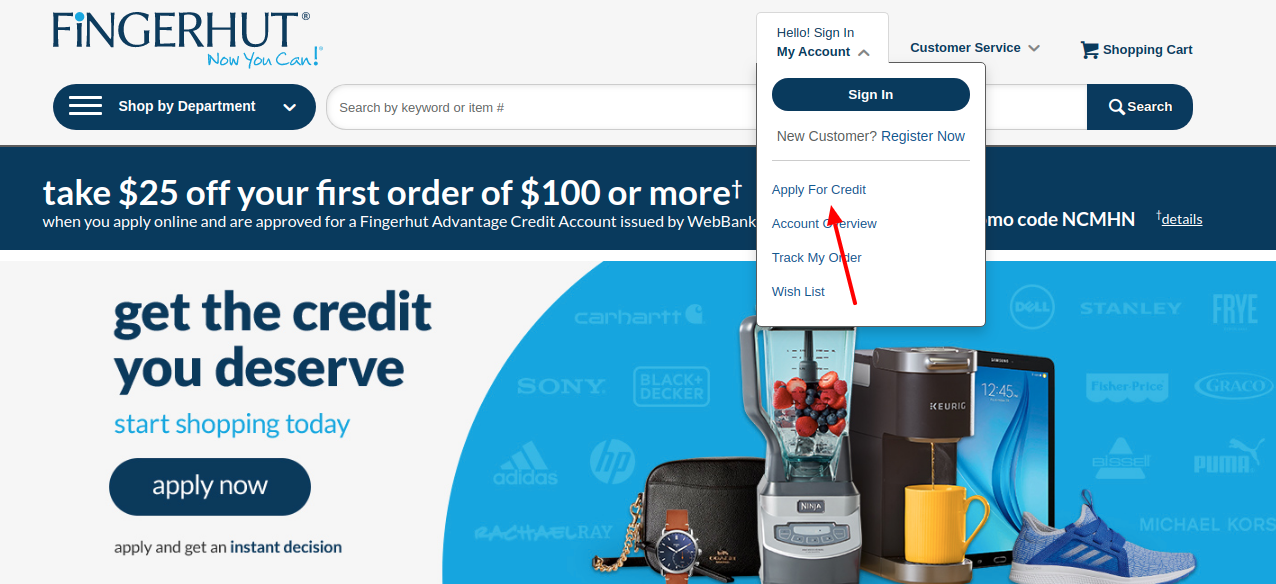 Fingerhut Apply For Credit