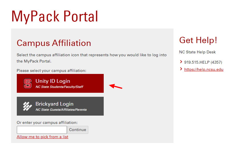 North Carolina State University Login