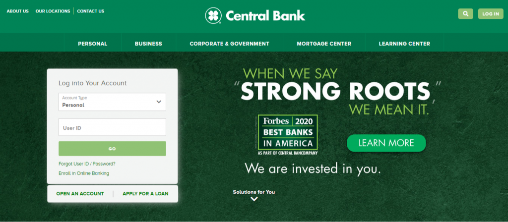 Central Bank Online Registration