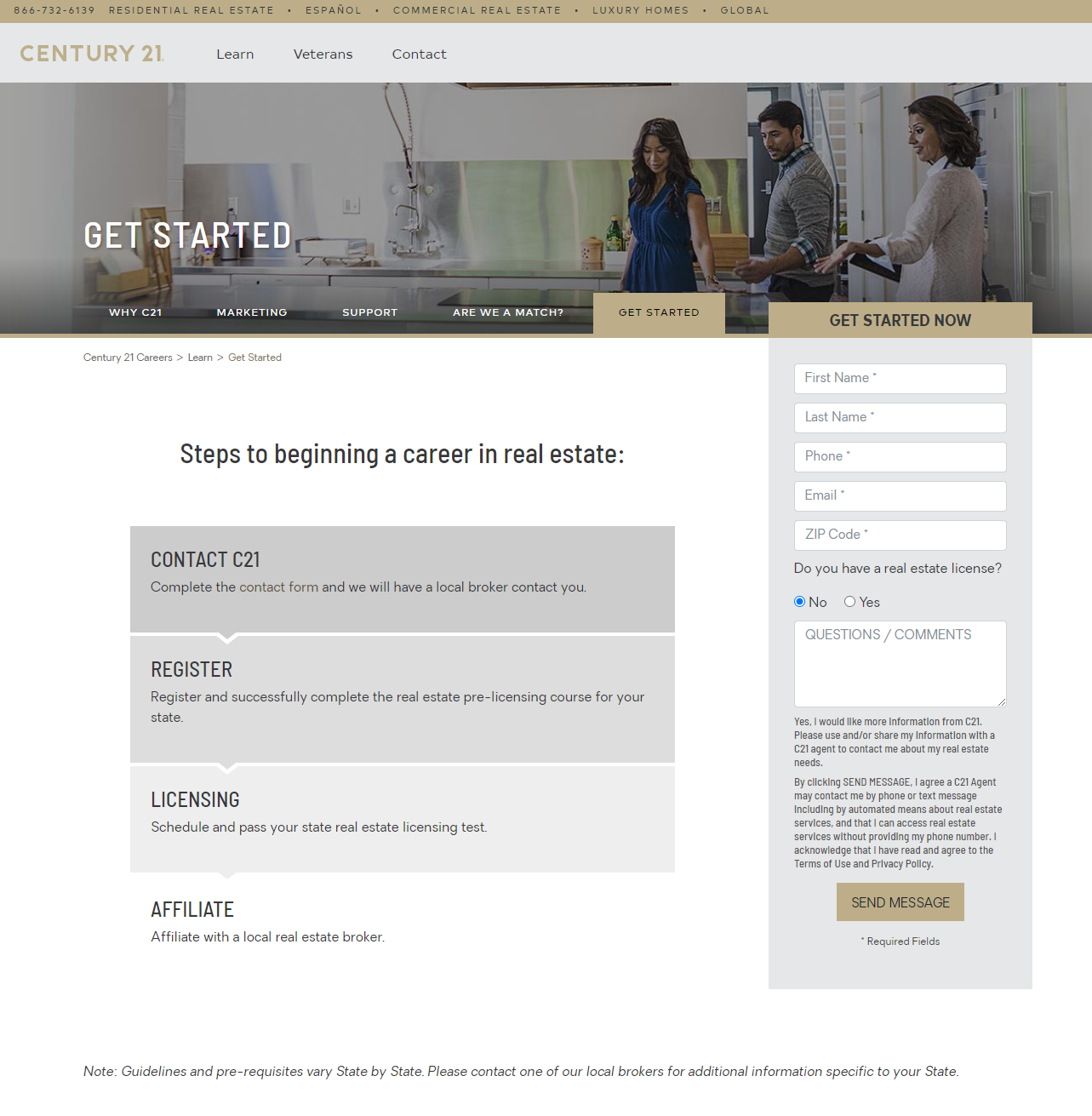 Century 21 Portal register