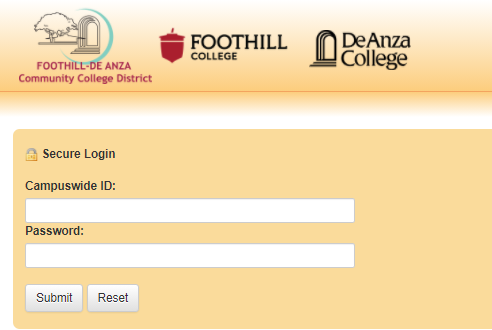 De Anza Login