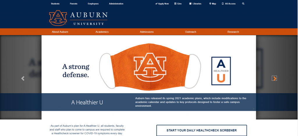 Auburn University Student Login portal