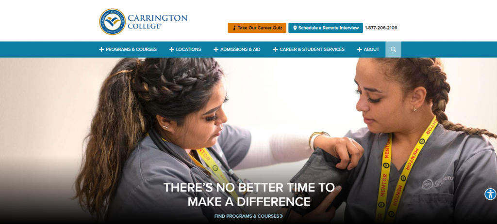 Carrington Student login portal