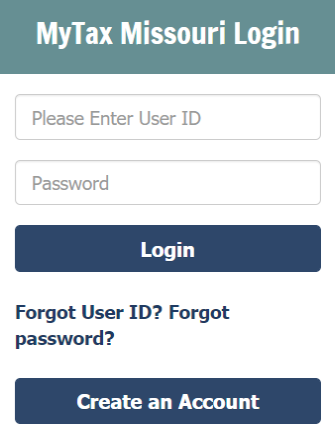 mytax missouri login
